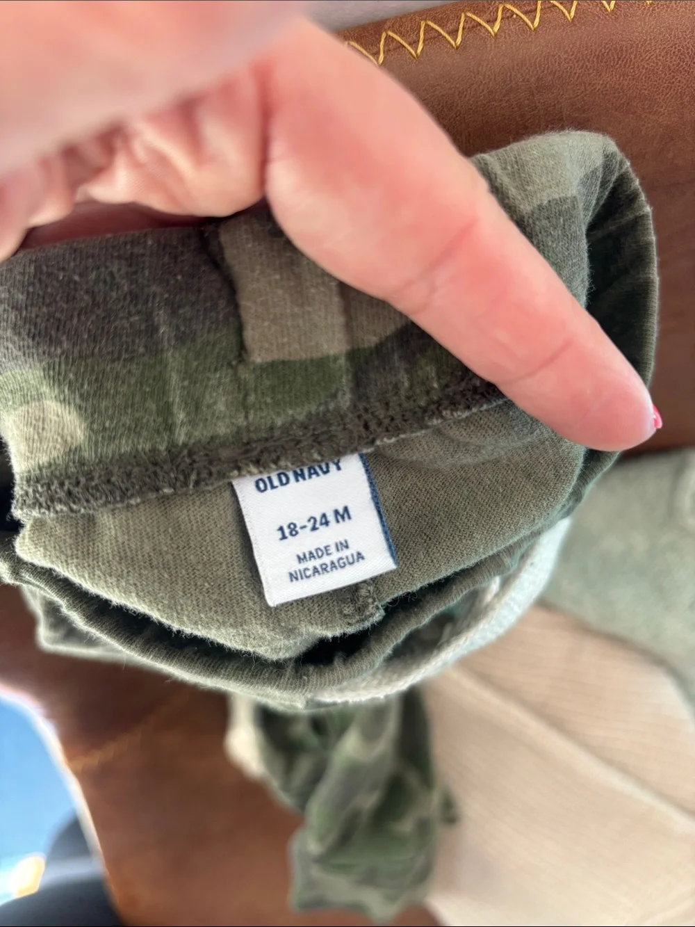 Old Navy Toddler Camo Sweatpants - Olive Green & Dark Green